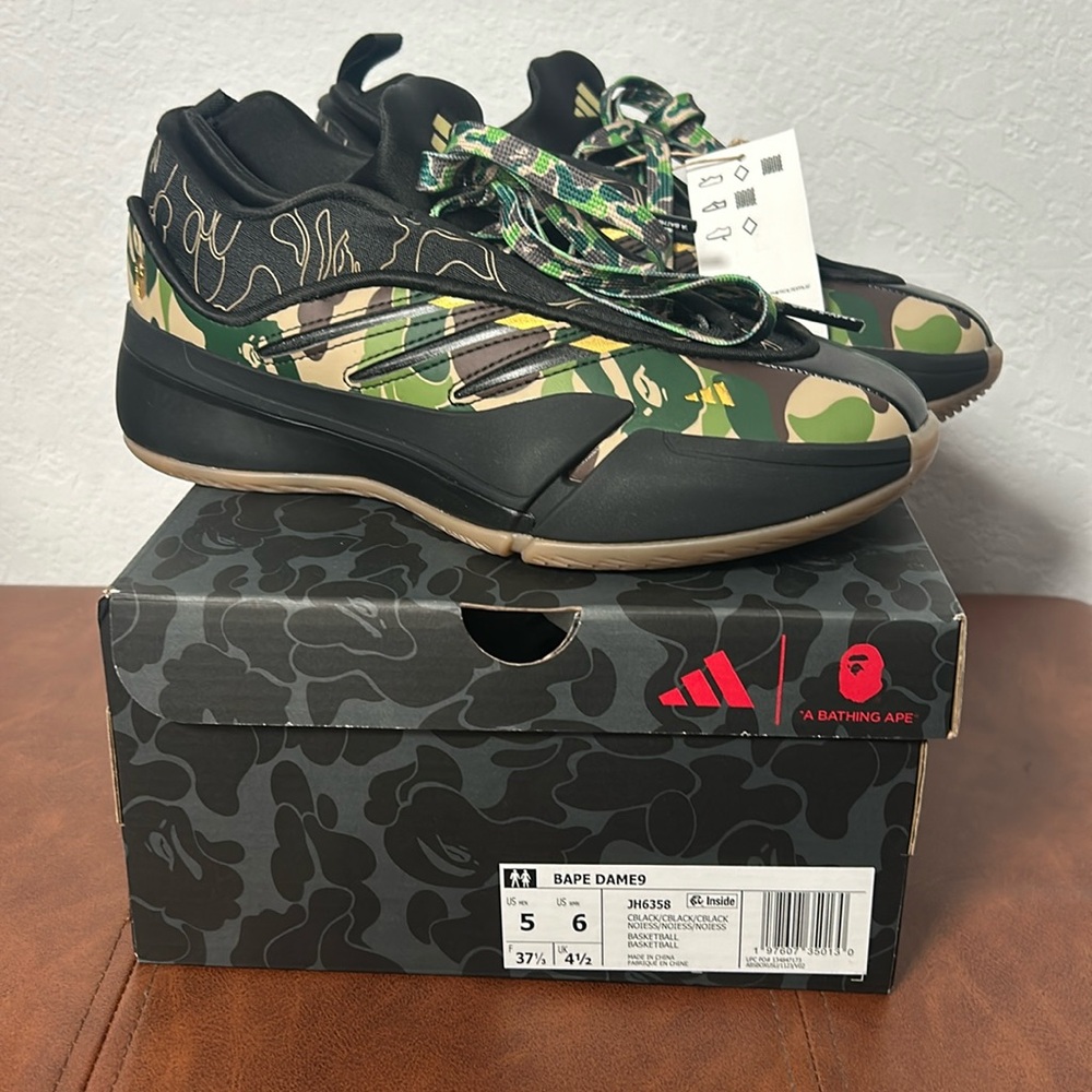 Adidas Bape Dame 9, New Women’s 6